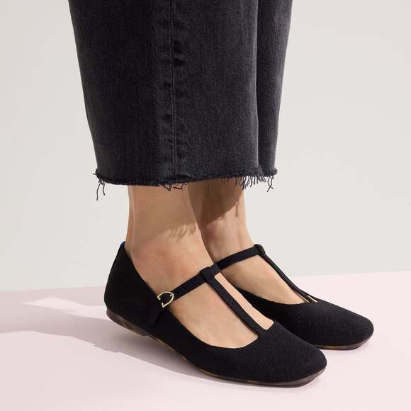 Rothy\'s The T–Strap Mary Jane - Black Size 9 main image 6